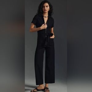 Anthropologie The Colette Weekend Jumpsuit by Maeve Black Size 8